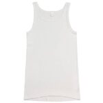 Moške majica na ozke naramnice podaljšana na zadnji strani