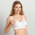 Modrček za dojenje bombažen brez kosti do J košarice