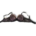 Modrček Leilieve z oblikovanimi košaricami. Velikost košarice C