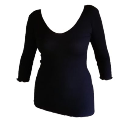 Ženska majica 3/4 rokavi iz bombaža in svile Spodnje majice kratek - dolg - 3/4 rokav in puliji trgovinamacek