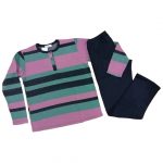 Ženska topla pižama dolg rokav