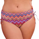 Ženske kopalke hlačke nastavljive pri straneh z vrvico