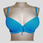 Ženske kopalke modrček z oblikovano košarico.