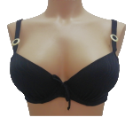 Ženske kopalke modrček z oblikovano košarico.