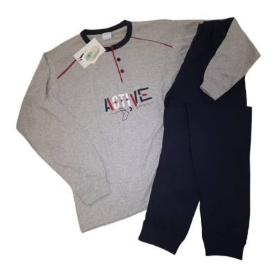 Moške pižame Moška pižama dolg rokav iz tankega bombaža trgovinamacek Moška pižama dolg rokav iz tankega bombaža Moške pižame trgovinamacek