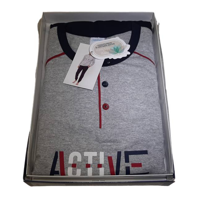 Moške pižame Moška pižama dolg rokav iz tankega bombaža trgovinamacek 2 Moška pižama dolg rokav iz tankega bombaža Moške pižame trgovinamacek 2