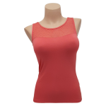 Ženska majica široke naramnice. Vrhnji del iz tula