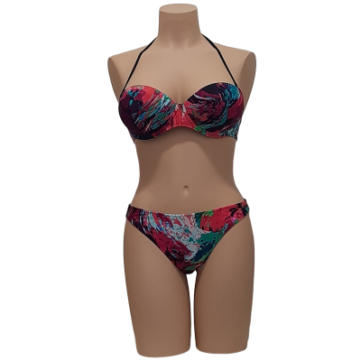 Ženske dvodelne kopalke, modrček samostoječ oblikovan, hlačke slip. Dvodelne trgovinamacek 2