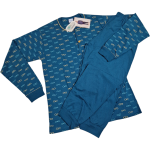 Moška pižama dolg rokav iz tankega 100% bombaža