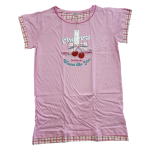 Ženska spalna srajca kratek rokav iz 100% tankega bombaža