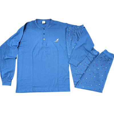 Moška pižama dolg rokav iz tankega 100% bombaža Moške pižame trgovinamacek