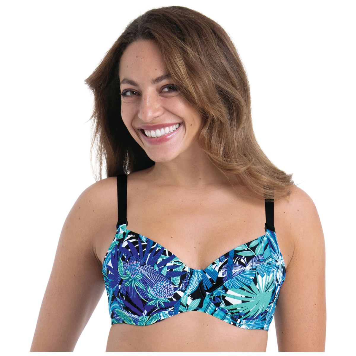 Ženske kopalke modrček s kostjo, košarice C, D, E in F Dvodelne trgovinamacek 2