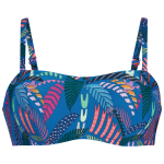 Ženske kopalke modrček nepodložen s kostjo samostoječ.