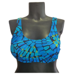 Ženske dvodelne kopalke, modrček oblikovana košarica brez kosti