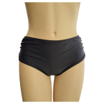 Ženske kopalke hlačke model slip podložene črne