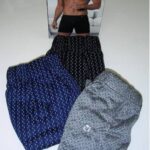 Široke moške bokser iz škotskega sukanca