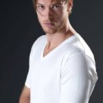 Moška majica kratek rokav iz mako bombaža ( škotski sukanec) - črna