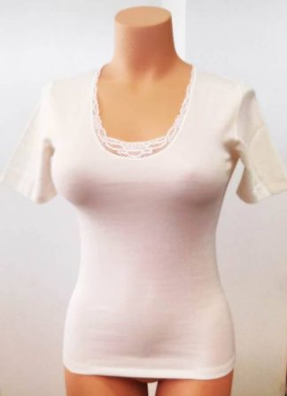 Ženska majica na široke naramnice volna svila Spodnje perilo iz volne trgovinamacek