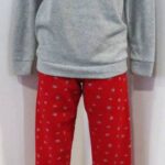 Ženska pižama okosmatena dolg rokav